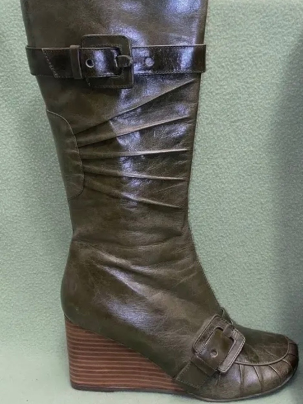 Miz mooz broadway boots in olive green
